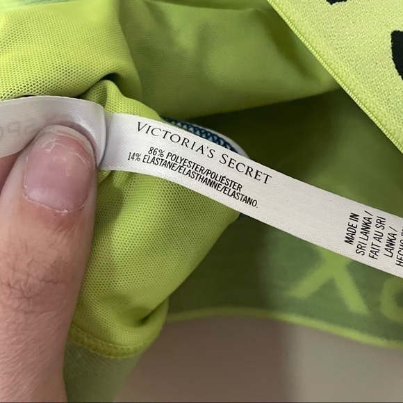 Victoria’s Secret Blue Tie Dye Neon Sports Bra - Picture 6 of 7